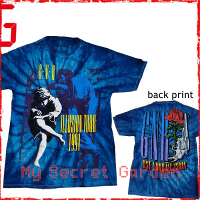 Guns N' Roses - Use Your Illusions Tour Official Tie Dye T Shirt ( Men M )  ***READY TO SHIP from Hong Kong***